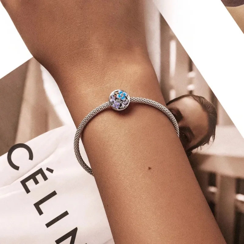 (zdjęcie do) Charms Typu Pandora Kwiaty i motyle - SCC2061 - Wyświetl 5