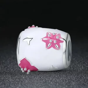 Charms Typu Pandora Kwiaty i motyle - SCC446