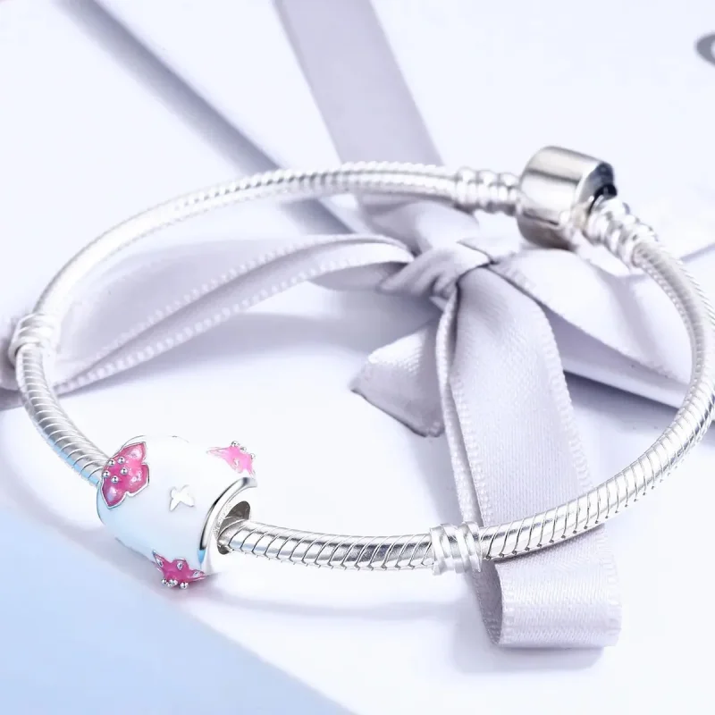 (zdjęcie do) Charms Typu Pandora Kwiaty i motyle - SCC446 - Wyświetl 4