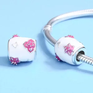 Charms Typu Pandora Kwiaty i motyle - SCC446
