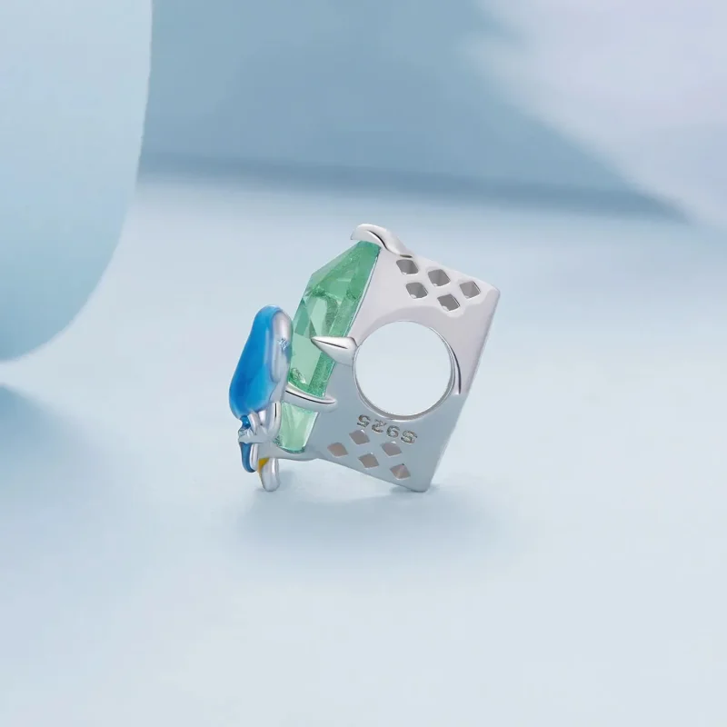 (zdjęcie do) Charms Typu Pandora Kwiaty i ptaki - BSC646 - Wyświetl 3