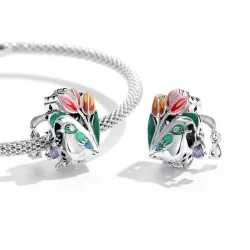 Charms Typu Pandora Kwiaty i ptaki - deszcz - SCC2193