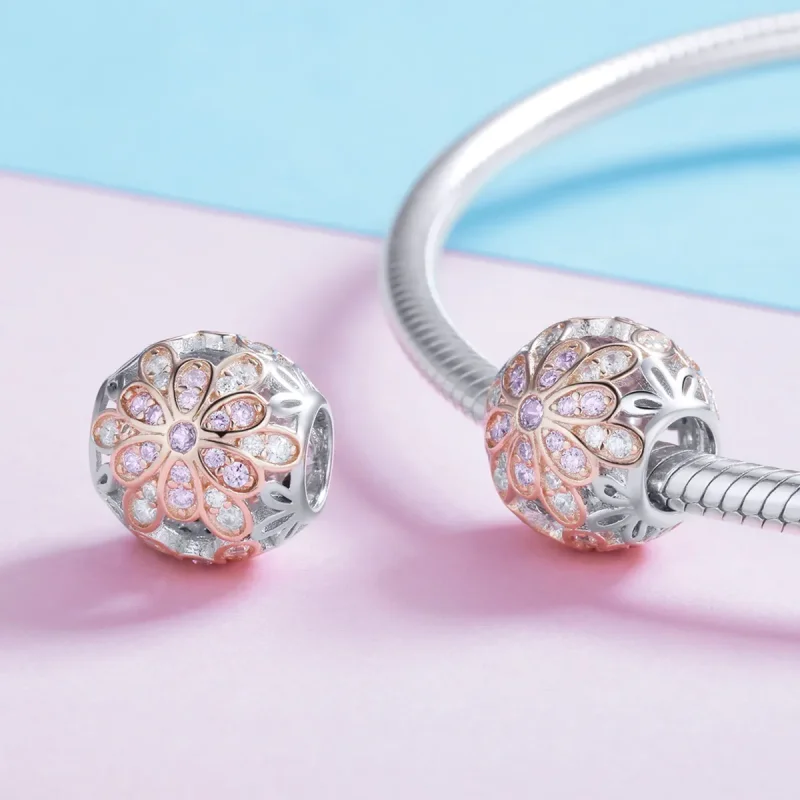 (zdjęcie do) Charms Typu Pandora Kwiaty - SCC922 - Wyświetl 4