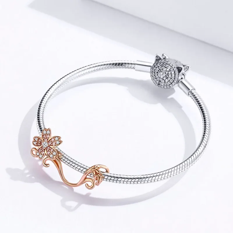 (zdjęcie do) Charms Typu Pandora Kwiaty wiśni - SCC1033-C - Wyświetl 3