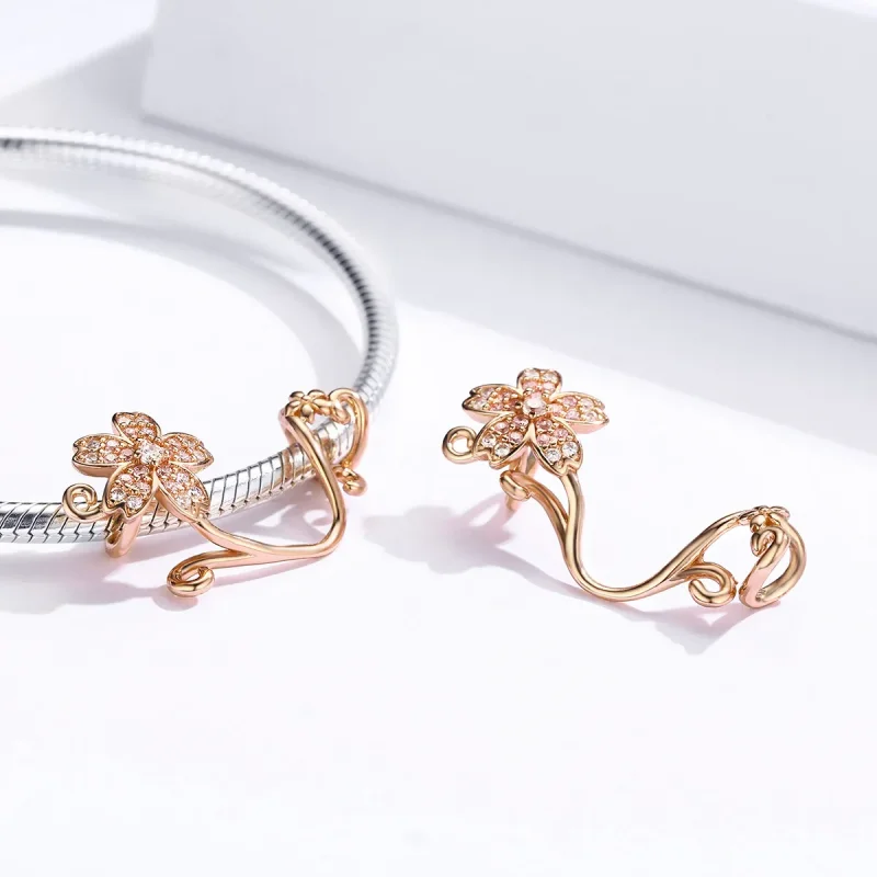 (zdjęcie do) Charms Typu Pandora Kwiaty wiśni - SCC1033-C - Wyświetl 4