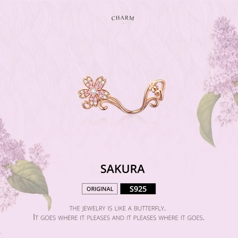 (zdjęcie do) Charms Typu Pandora Kwiaty wiśni - SCC1033-C - Wyświetl 5