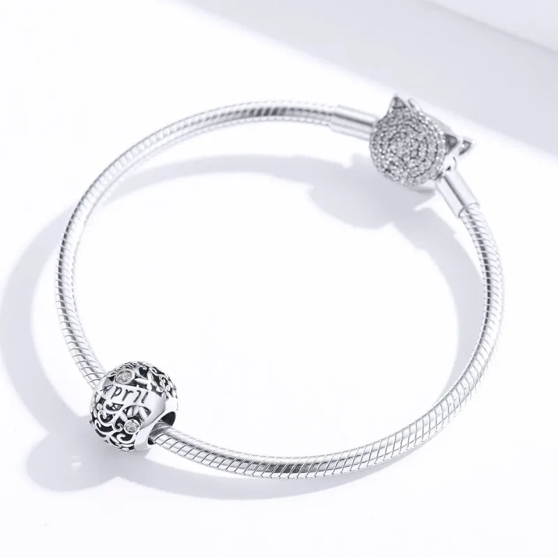 (zdjęcie do) Charms Typu Pandora Kwietniowy kamień narodzin - SCC1385-4 - Wyświetl 2