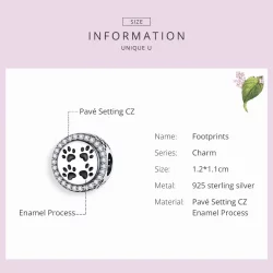 Charms Typu Pandora Ślady - SCC1186