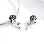 Charms Typu Pandora Latający Kot - SCC1551