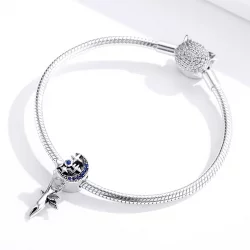 Charms Typu Pandora Latający Kot - SCC1551