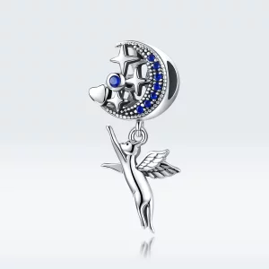 Charms Typu Pandora Latający Kot - SCC1551