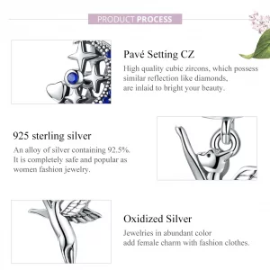 Charms Typu Pandora Latający Kot - SCC1551