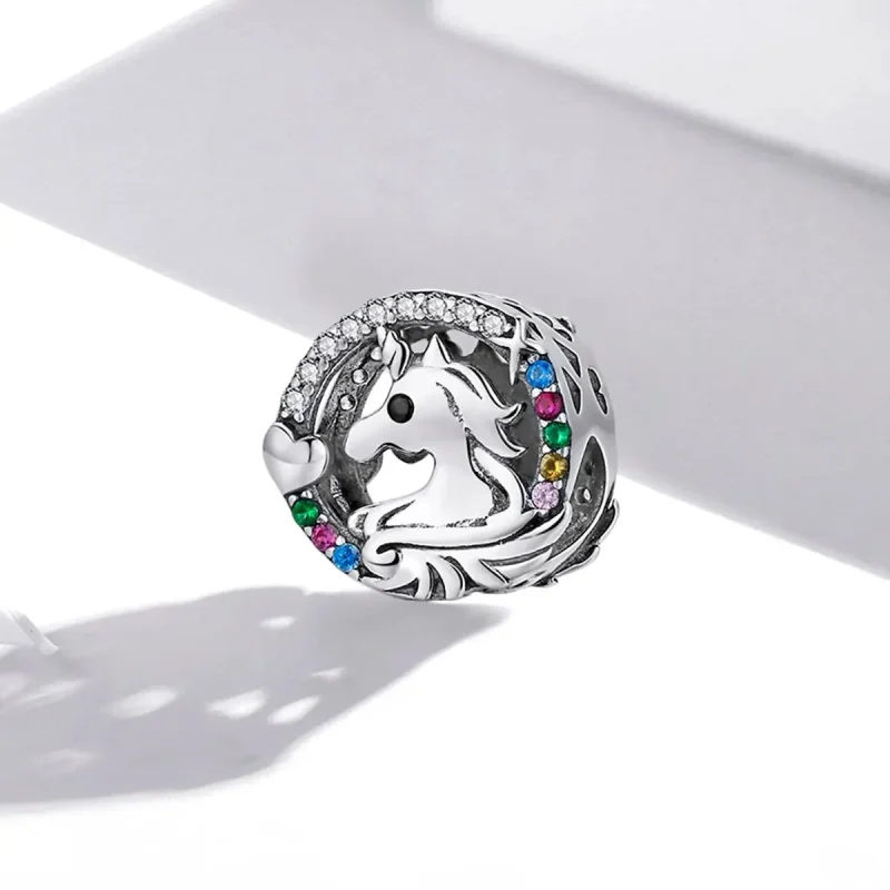 (zdjęcie do) Charms Typu Pandora Latający kucyk - BSC476 - Wyświetl 2