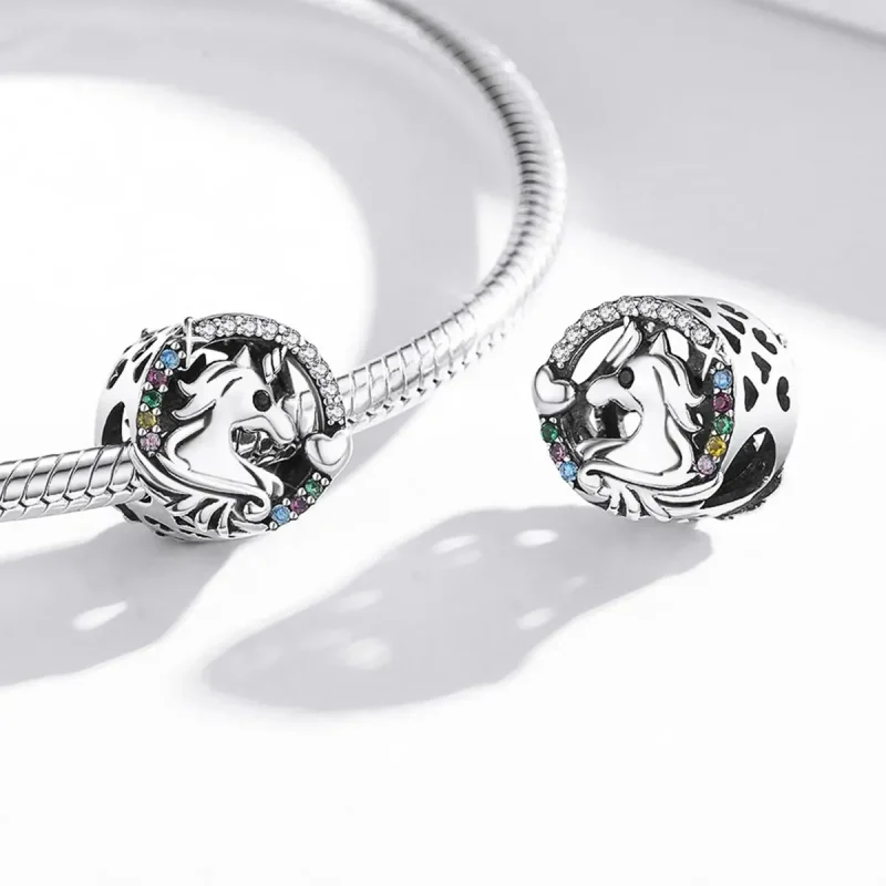 (zdjęcie do) Charms Typu Pandora Latający kucyk - BSC476 - Wyświetl 4