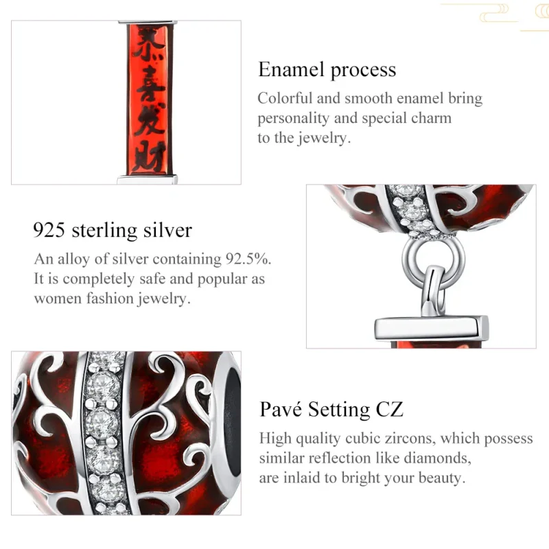 (zdjęcie do) Charms Typu Pandora latarnia - BSC134 - Wyświetl 6