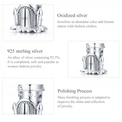 Charms Typu Pandora Leśny Zamek - SCC1866