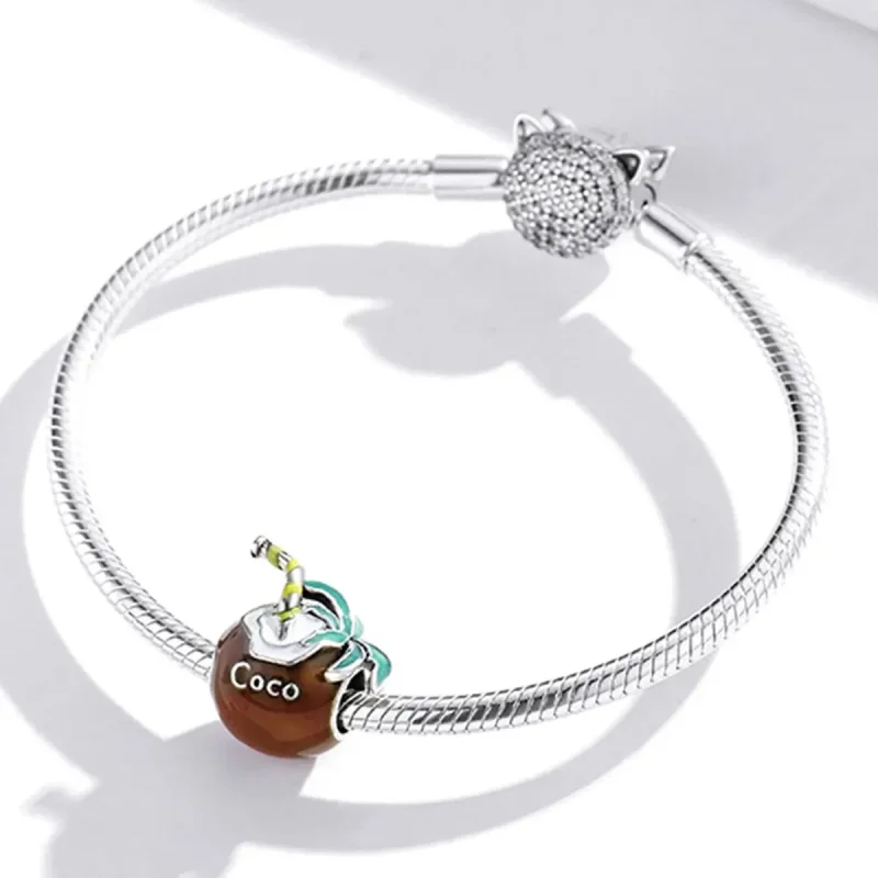 (zdjęcie do) Charms Typu Pandora Letni Kokos - SCC1936 - Wyświetl 3