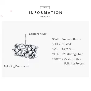 Charms Typu Pandora Letni kwiat - SCC1488