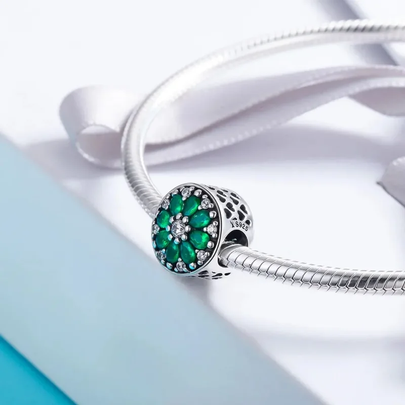 (zdjęcie do) Charms Typu Pandora letnia zieleń - SCC629 - Wyświetl 4