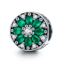 Charms Typu Pandora letnia zieleń - SCC629