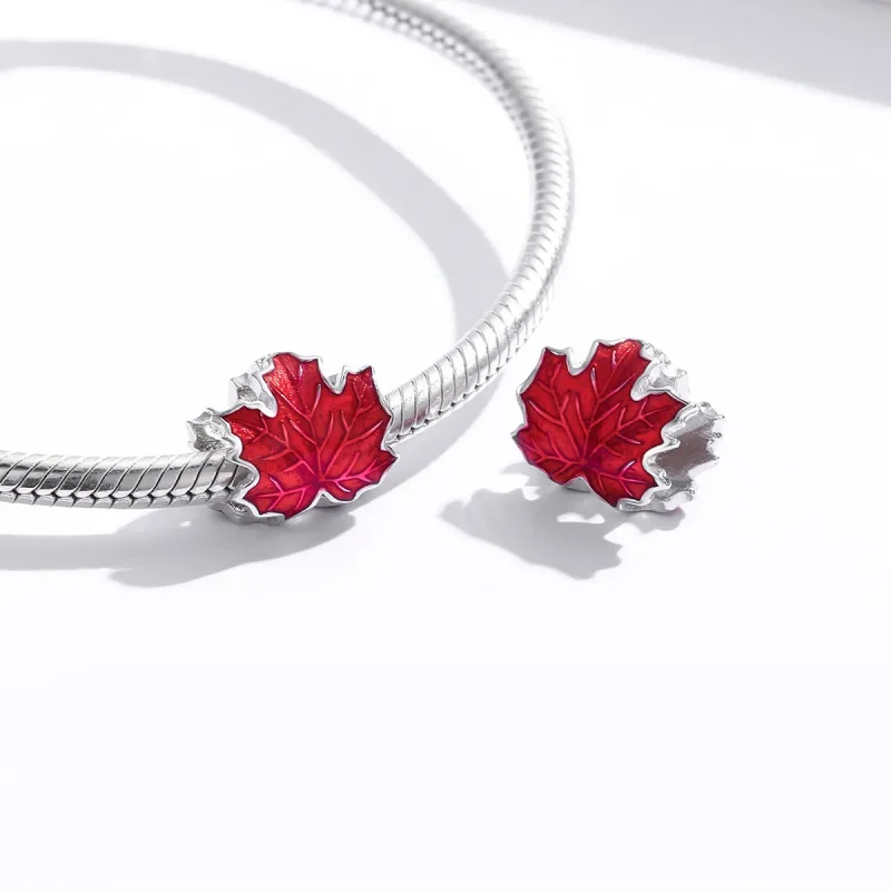 (zdjęcie do) Charms Typu Pandora liść klonu - BSC335 - Wyświetl 4