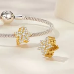 Charms Typu Pandora liść klonu - BSC673