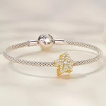 Charms Typu Pandora liść klonu - BSC673
