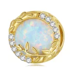 Charms Typu Pandora Liść Opalu - BSC671