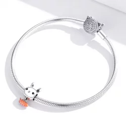 Charms Typu Pandora Śliczna Królicza Marchewka - BSC272