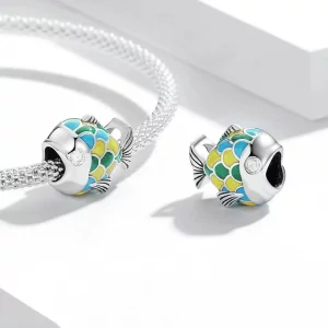 Charms Typu Pandora śliczna mała ryba - SCC2073