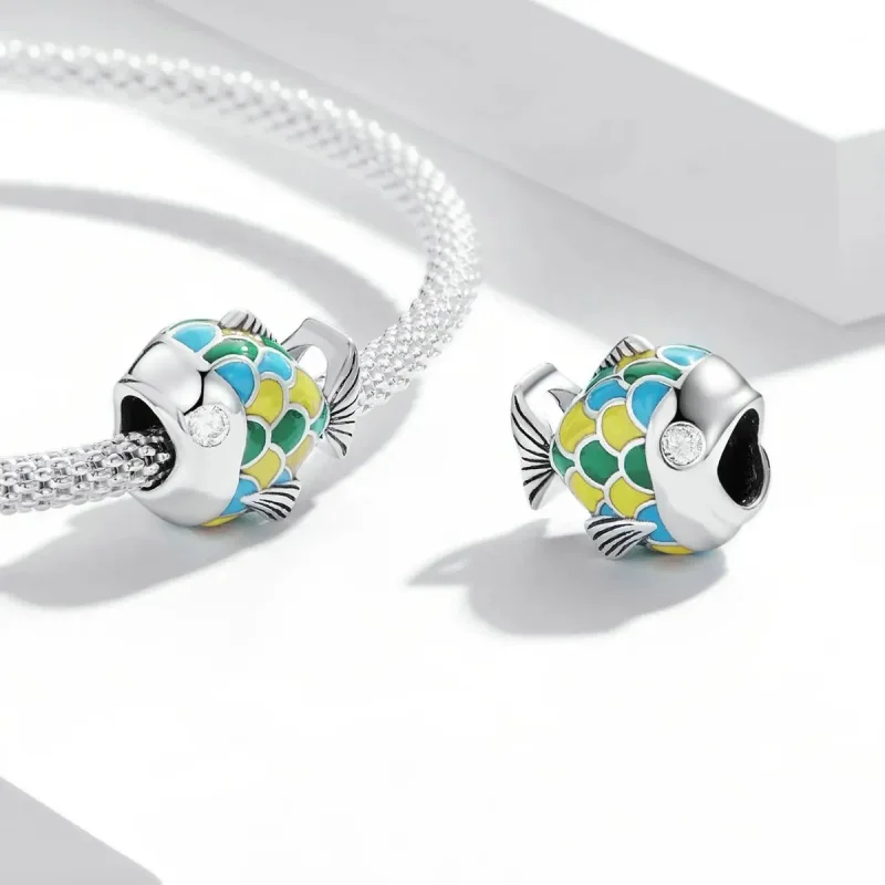 (zdjęcie do) Charms Typu Pandora śliczna mała ryba - SCC2073 - Wyświetl 4