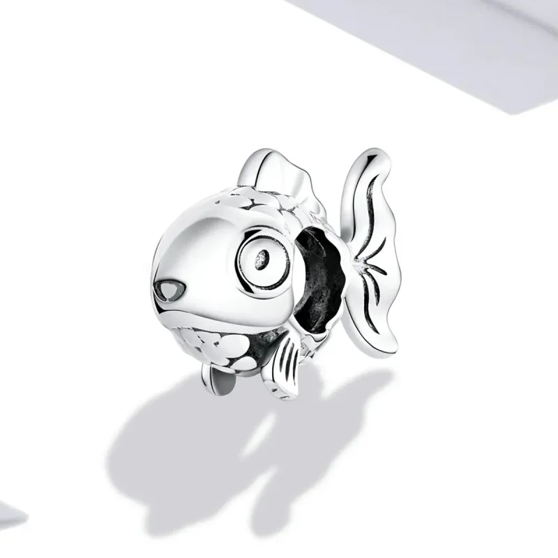 (zdjęcie do) Charms Typu Pandora Śliczna złota rybka - BSC543 - Wyświetl 2