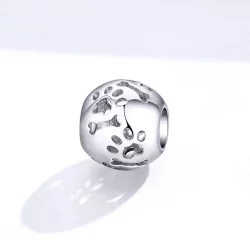Charms Typu Pandora Śliczne ślady zwierzaka - BSC140