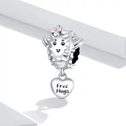 Charms Typu Pandora śliczny kaktus - SCC1642