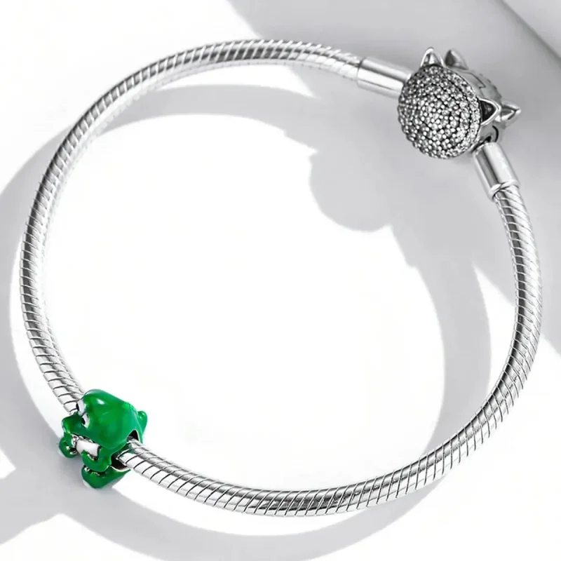 (zdjęcie do) Charms Typu Pandora Śliczny krokodyl - SCC2008 - Wyświetl 3