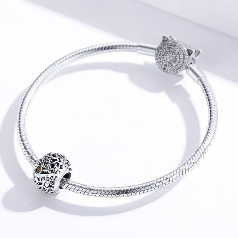 (zdjęcie do) Charms Typu Pandora Listopadowy kamień narodzin - SCC1385-11 - Wyświetl 3