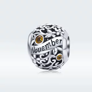 Charms Typu Pandora Listopadowy kamień narodzin - SCC1385-11