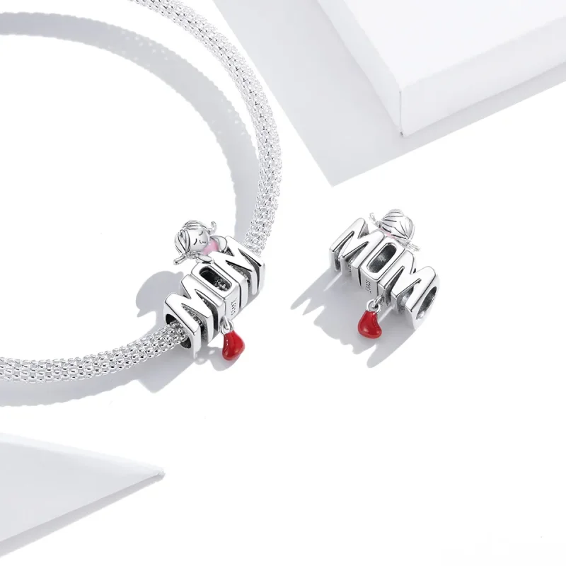 (zdjęcie do) Charms Typu Pandora Listy do mamy - SCC1461 - Wyświetl 3