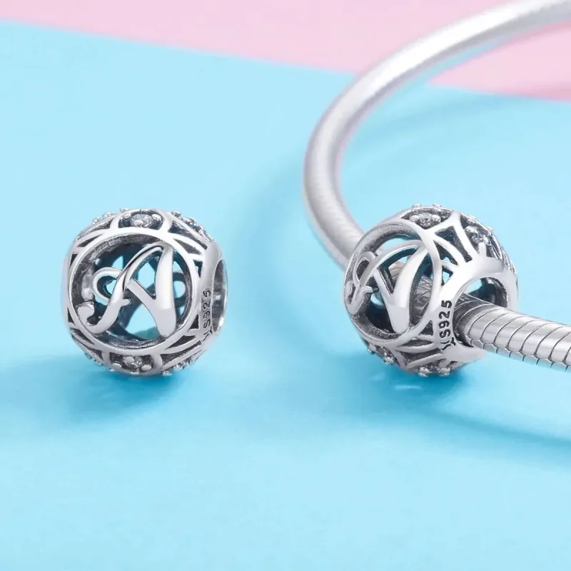 (zdjęcie do) Charms Typu Pandora Litera a - SCC738-A - Wyświetl 3