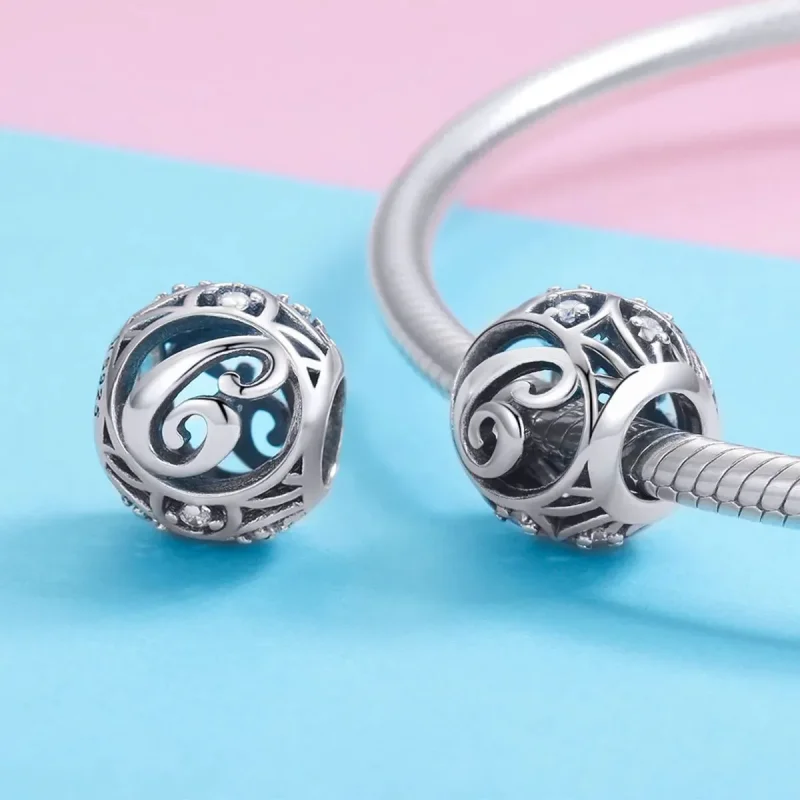 (zdjęcie do) Charms Typu Pandora Litera-C - SCC738-C - Wyświetl 3