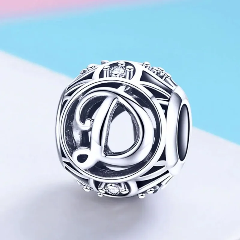 (zdjęcie do) Charms Typu Pandora Litera-D - SCC738-D - Wyświetl 2