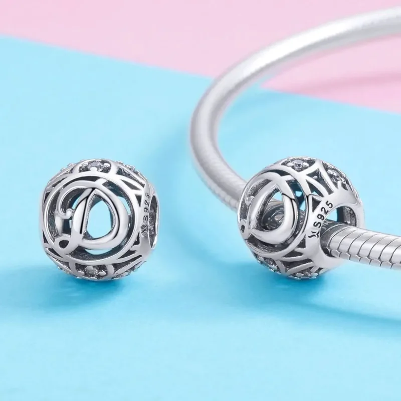 (zdjęcie do) Charms Typu Pandora Litera-D - SCC738-D - Wyświetl 3