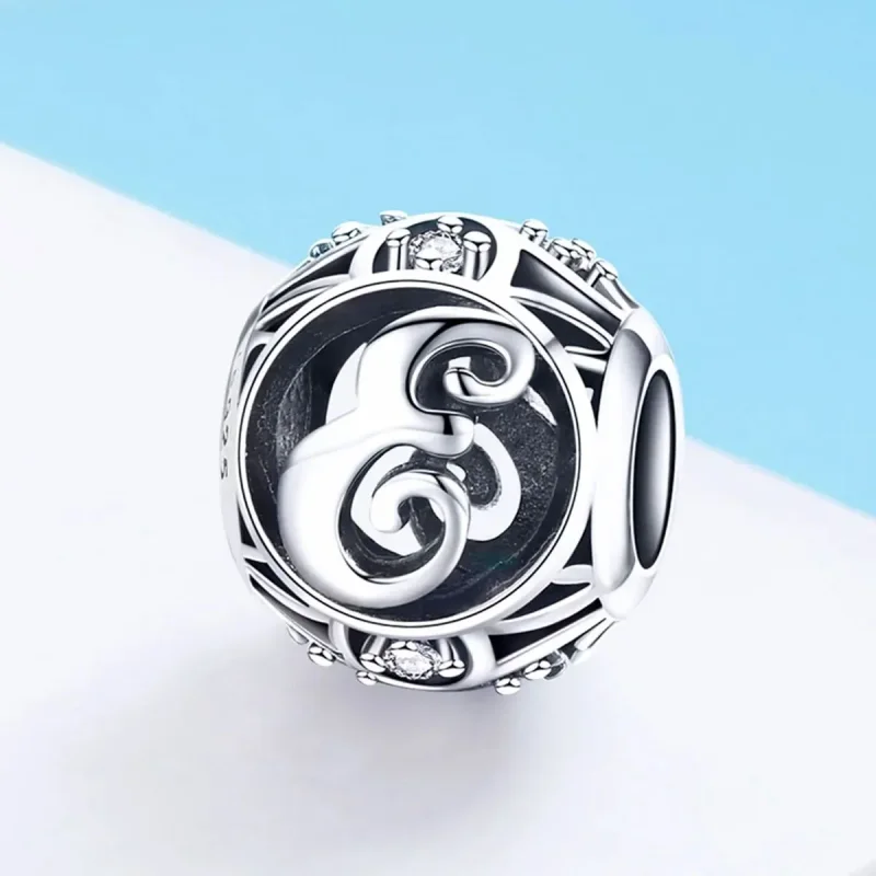 (zdjęcie do) Charms Typu Pandora Litera-E - SCC738-E - Wyświetl 2