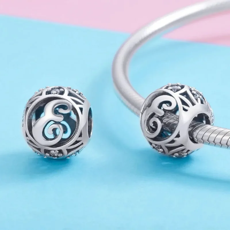 (zdjęcie do) Charms Typu Pandora Litera-E - SCC738-E - Wyświetl 3