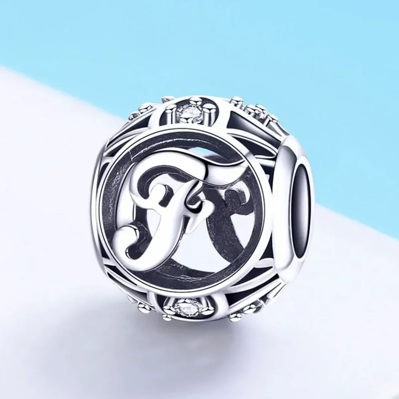 (zdjęcie do) Charms Typu Pandora Litera-F - SCC738-F - Wyświetl 2