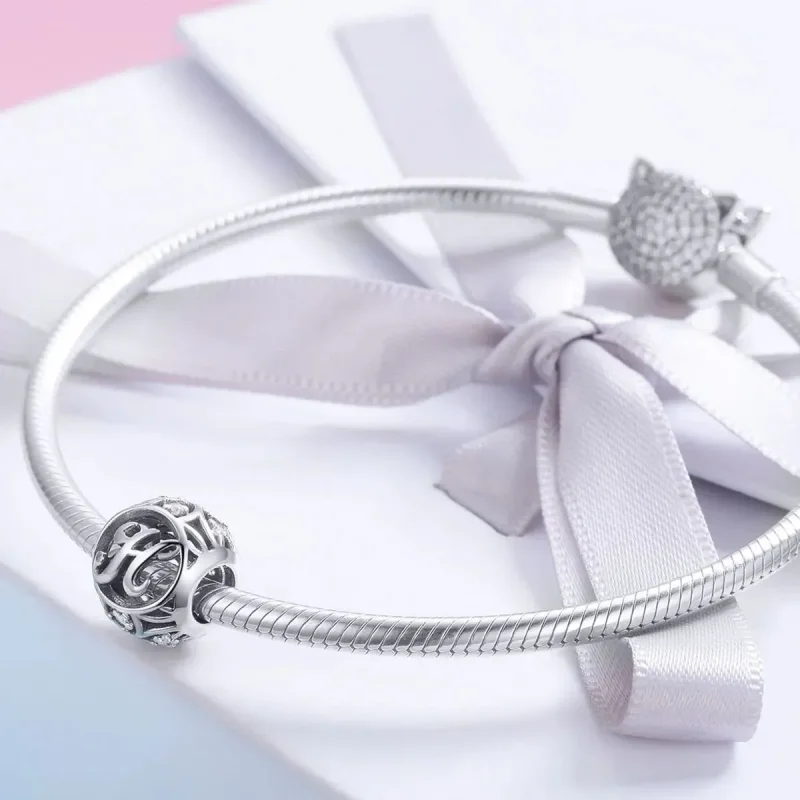 (zdjęcie do) Charms Typu Pandora Litera H - SCC738-H - Wyświetl 4