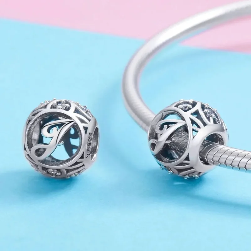(zdjęcie do) Charms Typu Pandora Litera-J - SCC738-J - Wyświetl 3