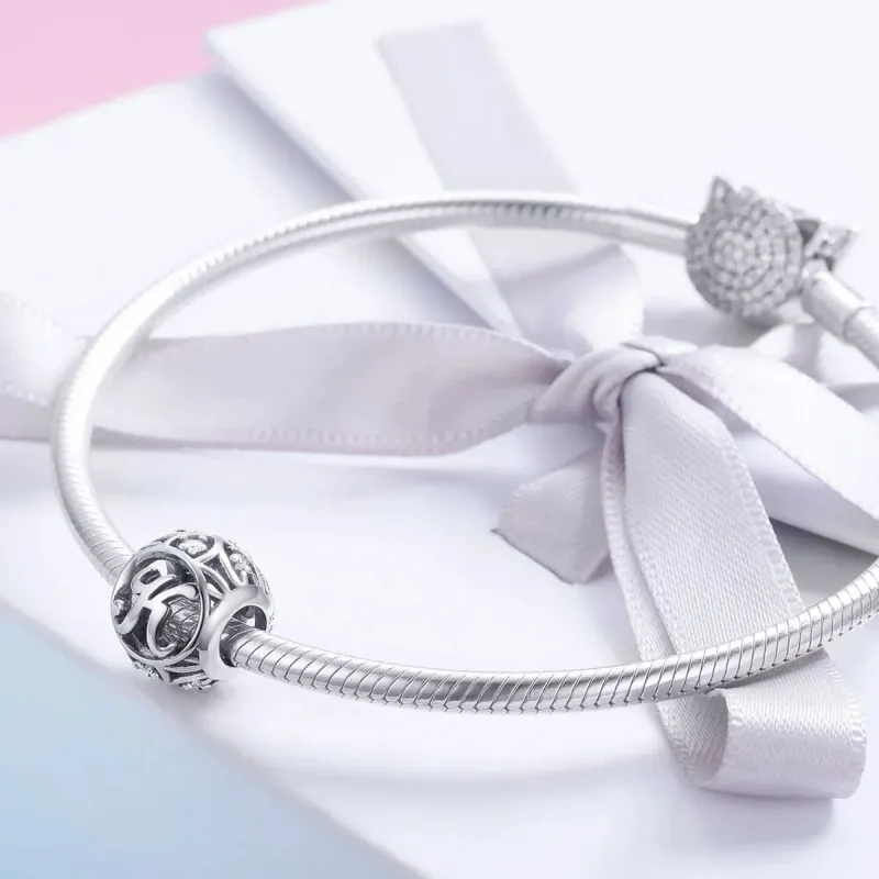 (zdjęcie do) Charms Typu Pandora Litera-K - SCC738-K - Wyświetl 4