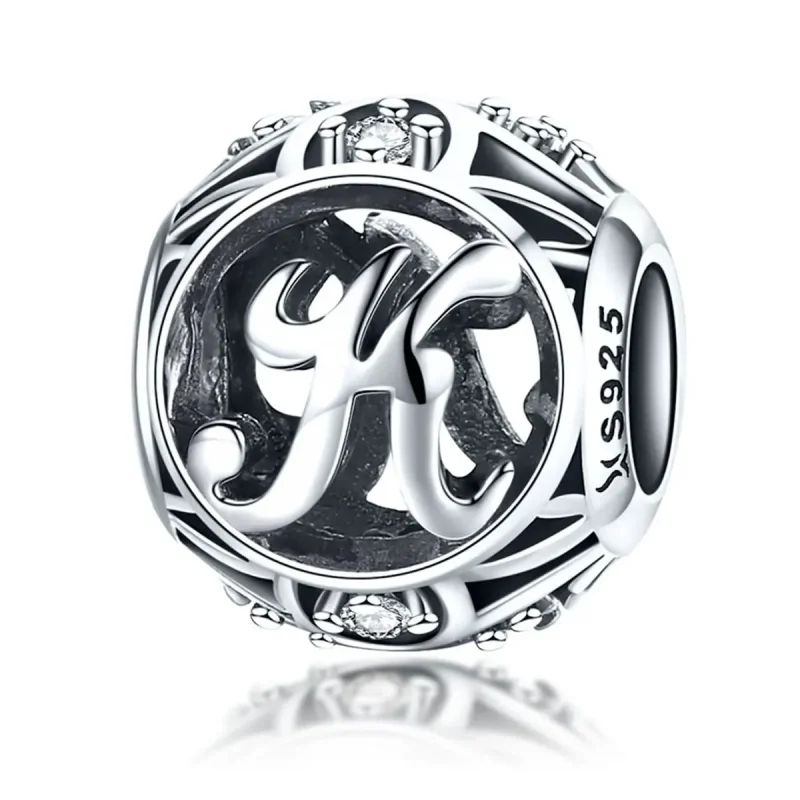 (zdjęcie do) Charms Typu Pandora Litera-K - SCC738-K