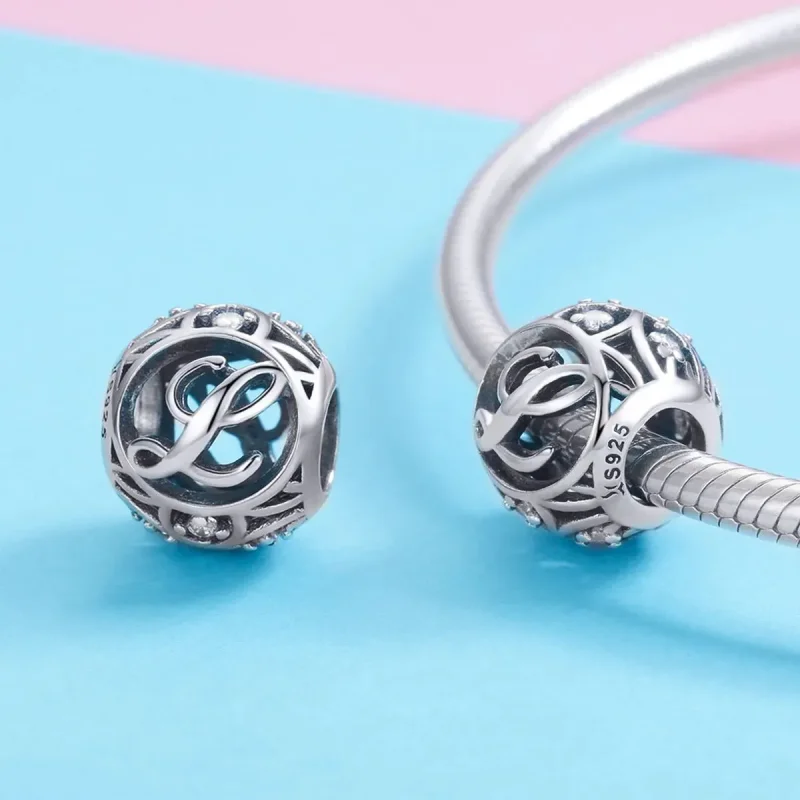 (zdjęcie do) Charms Typu Pandora Litera-L - SCC738-L - Wyświetl 3